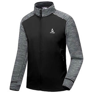 Veste de golf pour homme, élégante, coupe-vent, col montant, logo sur le devant, respirante, écologique, pour les terrains de golf en plein air et l'entraînement - Product Image 1