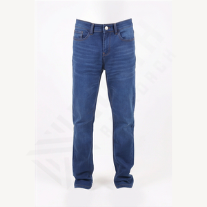 กางเกงยีนส์ผู้ชายทรงสลิมฟิตแบบสั่งทำพิเศษจากโรงงาน คุณภาพสูง ผ้ายีนส์ยืด ขายดี สีขาวฟอก สไตล์สุดสบาย ไซส์พลัส จำนวนมาก - Product Image 1