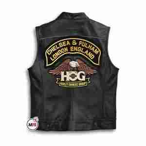 Genuine Biker Motorcycle <b>Leather</b> Vest Jackets <b>Waistcoat</b> Wholesale Latest Style Unique Design <b>Leather</b> Vest Jackets New Casual - Product Image 5