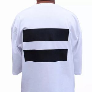 เสื้อยืดผู้ชายคุณภาพสูง สไตล์สตรีทแวร์ วินเทจ ทรงโอเวอร์ไซส์ ผ้าฝ้าย 100% เสื้อยืดผู้ชายไซส์ใหญ่ - Product Image 2