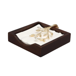 Décoration de table florale élégante, support à mouchoirs décoratif design, support à serviettes en métal avec fleurs sauvages pour table à manger et décoration d'événements - Product Image 6