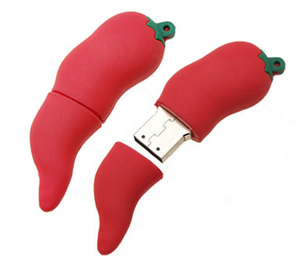 Pen Drive barato a granel, venta directa desde China, Popular, personalizado, PVC, pimienta, Chili, dispositivo de unidad Flash USB - Product Image 4