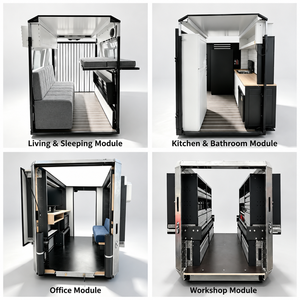 Module de bureau mobile pour fourgonnette commerciale, unité d'espace de travail pour les équipes de service technique, les opérations sur le terrain et le travail à distance - Product Image 4