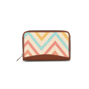 100% cuir véritable portefeuille à deux volets cousu marron mince téléphone voyage pochette portefeuille Double fermeture éclair porte-carte Long portefeuille pour les femmes - Product Image 3