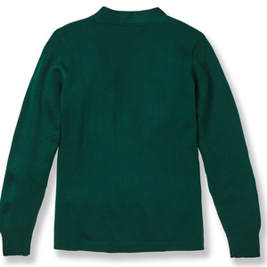 Cárdigan de punto abotonado con cuello en V transpirable informal personalizado de alta calidad para mujeres y hombres para invierno con logotipo frontal - Product Image 5