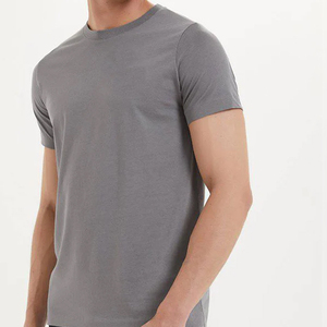 Impresión de moda HeavyWeight 100% algodón al por mayor camiseta de hombre personalizada impresión lisa hombres camisetas de alta calidad hombres camiseta - Product Image 4