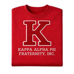 Sudadera de Felpa Premium con Bordado de Letras Griegas de la Fraternidad Big K Kappa Alpha Psi, Talla Real, Prenda Clásica - Product Image 6