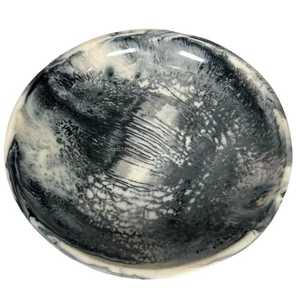 Bol en résine artisanal de forme ronde, bol en céramique sculpté, bol de service jetable écologique, ensemble de bols de style américain, cadeau d'affaires - Product Image 6