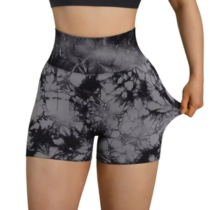 Vente en gros de shorts personnalisés pour la course à pied, shorts de yoga d'été décontractés et amincissants pour les femmes - Product Image 1