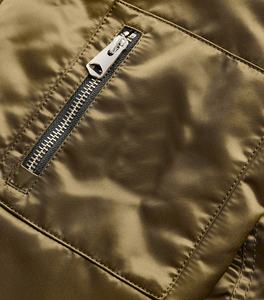 แจ็คเก็ตบอมเบอร์ผู้ชายแบบซิป ผ้าซาติน สไตล์ลำลอง สำหรับฤดูใบไม้ร่วงและฤดูหนาว แจ็คเก็ตนักบินและเสื้อโค้ทสำหรับผู้ชาย - Product Image 6