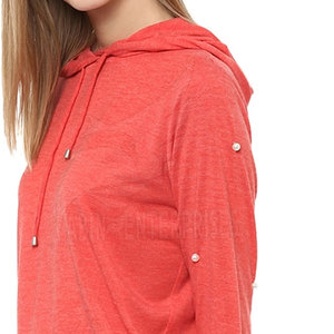 <b>Top</b> Trending Winter Warm Breathable High Quality Cotton Pullovers Women Oversized Hooded <b>Long</b> Casual Street Wear Plus Customized - Product Image 6