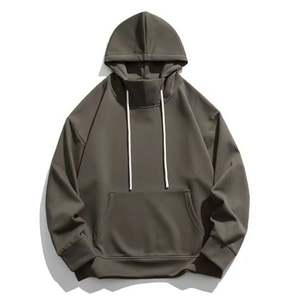 Sweats à capuche en coton vierge unis surdimensionnés personnalisés Pulls pour hommes en vrac Grandes tailles Sweats à capuche et sweatshirts pour hommes - Product Image 3