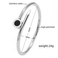 Bracelet minimaliste plaqué or anti-ternissement de qualité supérieure pour la décoration des ongles