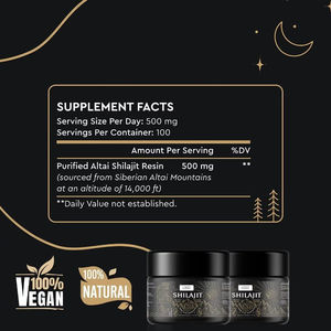 Résine de Shilajit de l'Himalaya de qualité alimentaire, résine minérale authentique des montagnes en bouteille - Product Image 3