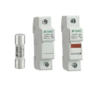 Porte-fusible solaire photovoltaïque DC 10X38 1-32A 1000V GPV certifié TUVCECB & RoHS, matériau durable en cuivre et plastique - Product Image 1