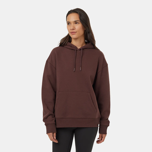 Sweat à capuche marron élégant avec poche avant Casual Essential Sustainable Fashion Choice Perfect for Lounging & Active Days - Product Image 1