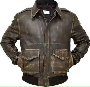 Chaqueta de Cuero Genuino Personalizada para Hombre, Diseño Personalizado de Alta Calidad, Corte Entallado, Ropa de Exterior, Curtida, de Secado Rápido y Transpirable - Product Image 1