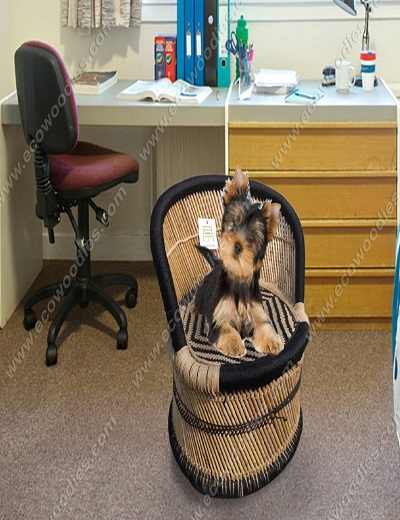 Best Selling Pet Dog Cat Animal Sitting Ottoman Bamboo Cane Bed Ottoman Accessories Wicker Pet Ottoman