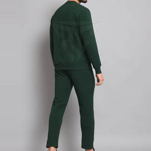 Meilleur Design Hommes Haute Qualité Respirant Solide Motif Survêtements 100% Coton Plus La Taille Ensembles Collection Hiver Directement - Product Image 6