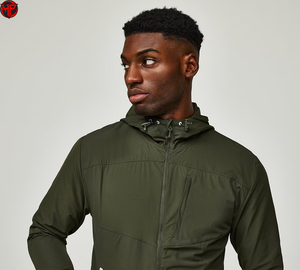 Chaqueta Cortavientos de Verano OEM ODM, Secado Rápido, Ligera y Transpirable, Tops para Correr, Chaquetas de Exterior para Hombre de Talla Grande - Product Image 4