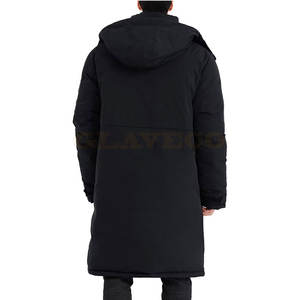 Parka décontractée imperméable à capuche sur mesure, grande taille, pour homme, hiver, avec couleurs et logo personnalisés - Product Image 2