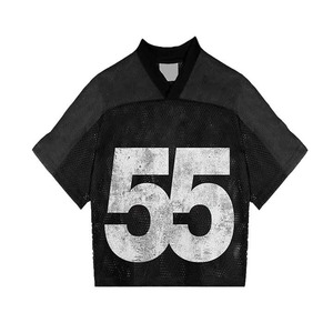 T Shirt Men <b>High</b> Quality Custom Cotton Printing Oversized Sublimation Boxy Mesh Men <b>Tshirt</b> - Product Image 4