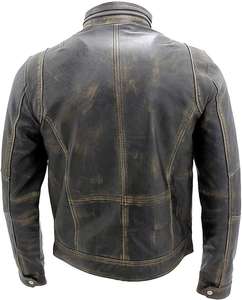 Chaqueta de moto de invierno de alta calidad para hombre, nueva moda, cuero de vaca fresco, con capucha, estilo superior personalizado, lona, Etiqueta Privada, precio bajo - Product Image 4