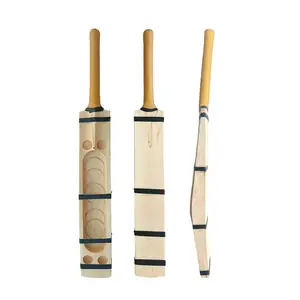 Tradicionalmente moldado e estilo curto Handle Sports Plain Kashmir Willow Cricket Bat