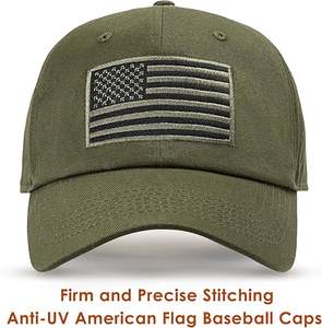 หมวกเบสบอลปักลาย 6 แผง ผ้าฝ้าย 100% ปรับขนาดได้ พร้อมป้ายธงปัก รับผลิตตามแบบ (OEM) ขายส่งจากโรงงาน - Product Image 2