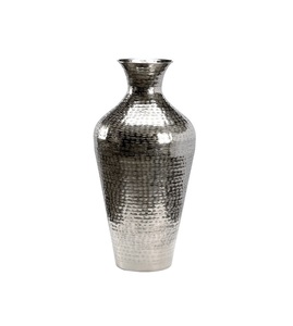 Florero de metal alto más vendido, jarrón redondeado de aluminio de lujo para la decoración de bodas del hotel en casa. - Product Image 4