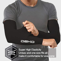 Manchons de bras unisexes pour le cyclisme et la course à pied - Protection UV, respirants, en Lycra, design personnalisable