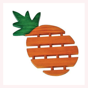 Dessous de plat en bois artisanal haut de gamme avec couvercle de rangement Plateau fonctionnel et esthétique pour cuisiner, servir et offrir - Product Image 1