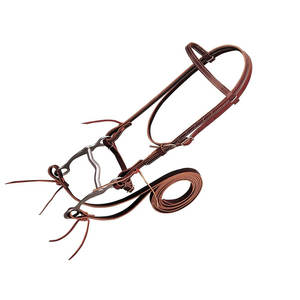 Latigo Leather Brow Band Brida Caballo Color Borgoña Pantalones Calidad Premium Tachuela ecuestre Hebilla de una sola mejilla Ajustable - Product Image 6