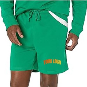 Shorts pour hommes en tissu éponge français 100% coton, séchage rapide, respirant, fermeture à cordon, vêtements de sport actifs, pantalon court - Product Image 1
