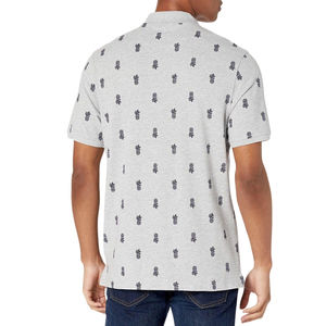 เสื้อเชิ้ตแขนสั้นผู้ชายผ้าคอตตอนทั่วไปมีกระเป๋าพิมพ์ลายแฟชั่นป้องกันรอยยับ - Product Image 3