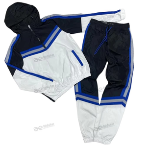 High Quality Breathable Winter Men Windbreaker Set Solid Lightweight Polyester/Cotton Casual Wear Price - Product Image 6