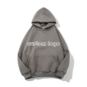 Sudaderas con capucha de mezcla de algodón 100% para hombre, entrenamiento de invierno pesado con bordado 3D básico - Product Image 1