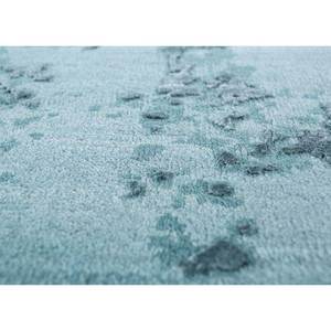 Tapis Kavi bleu noué à la main en laine et soie de bambou, collection Project Error, motif abstrait pour usage domestique Esk-430 - Product Image 3