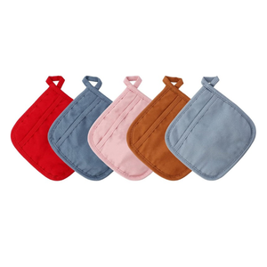 Tissé à la main Premium 100% coton brodé matelassé résistant à la chaleur cuisine Grip Pad recyclable OEM ODM fabriqué en inde porte-pot - Product Image 2
