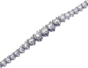 Collar DE TENIS estilo Hip Hop con diamante de moissanita redondo tachonado en plata de ley 925 cadena helada para hombres regalo de fiesta - Product Image 3