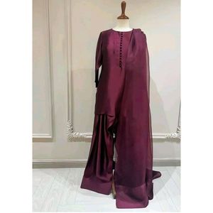 Vestidos Farshi Elegantes, Tradicionales y Festivos, Diseño Sencillo, Tela de Chifón, Cuello Redondo, Manga Larga, para Madres de Novias - Online - Product Image 1
