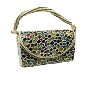 Acheter des sacs décorés de créateur ethnique soirée nuptiale fantaisie broderie pochette sac à main à bas prix - Product Image 2