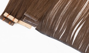 Extensiones de cabello humano Remy indio de alta calidad Cinta invisible recta marrón natural con cutículas alineadas - Product Image 6