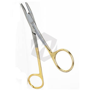 Gillies Large Offset <b>Ring</b> Needle Holder with <b>Tungsten</b> <b>Carbide</b> Inserts Curved Tip Surgical Instruments Manual MOL Safety Standard - Product Image 2