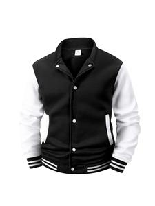 Veste universitaire à capuche pour homme, coupe athlétique, élégante, chaude, décontractée, vêtement d'extérieur, col montant, logo frontal, service OEM, réversible - Product Image 4