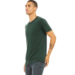 100% Organic Cotton Round Neck Short Sleeve Adult Men T Shirt for Man <b>Black</b> - Product Image 5