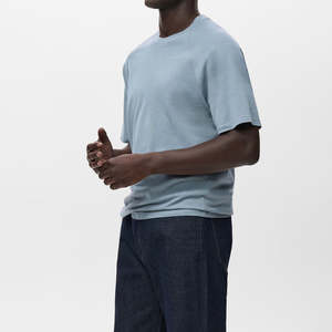 T-shirt imprimé surdimensionné vintage lavé à épaules tombantes, vente en gros, personnalisé, 100% coton, tie-dye, t-shirts pour hommes - Product Image 3