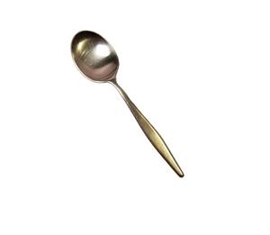 Cuillère de mariage en acier inoxydable à poignée plate simple polie de l'Inde idéale pour la cuisine, le dessert et la nourriture - Product Image 3