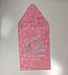 Blush Rose Argent Feuille Logo <span class=keywords><strong>Couronne</strong></span> A7 Enveloppes <span class=keywords><strong>De</strong></span> Velours Verticales pour Invitations <span class=keywords><strong>De</strong></span> Mariage 5x7 Enveloppes <span class=keywords><strong>De</strong></span> Quinceanera En Velours Bourgogne - Product Image 4
