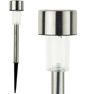Lampe solaire LED de jardin, lampe solaire en acier inoxydable - Product Image 1